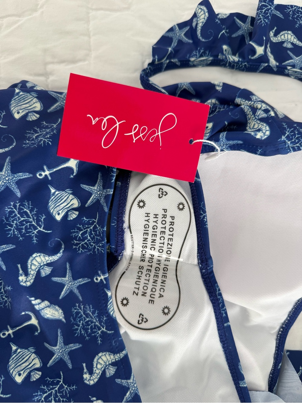NWT Jess Lea One Piece Swimsuit Size Large - Picture 6 of 8